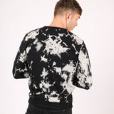 Black Tie-Dye Jumper