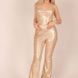 Sequin High Rise Flare