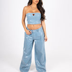 sequin-blue-denim-bandeau-cut-out-heart-crop-top