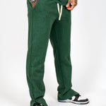 Acid Forest Green Recycled Relaxed Straight Leg Jogger