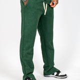 Acid Forest Green Recycled Relaxed Straight Leg Jogger