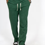 Acid Forest Green Recycled Relaxed Straight Leg Jogger