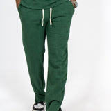 Acid Forest Green Recycled Relaxed Straight Leg Jogger