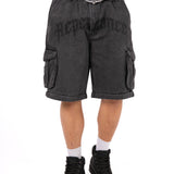 Washed Black 'Repentance' Script Detailing Rapture Baggy Fit Jeans