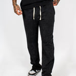 Acid Black Recycled Relaxed Straight Leg Jogger