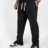 Acid Black Recycled Relaxed Straight Leg Jogger