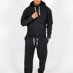 Acid Black Recycled Relaxed Straight Leg Jogger