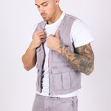 Lilac Denim Gilet Vest