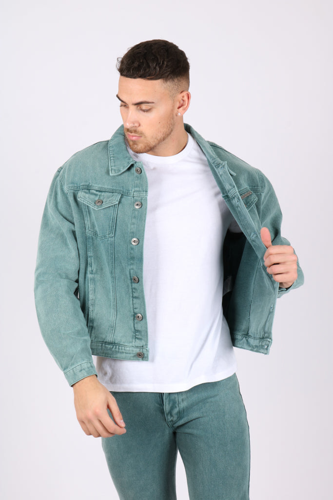 Boxy Washed Denim Jacket - Men - OBSOLETES DO NOT TOUCH