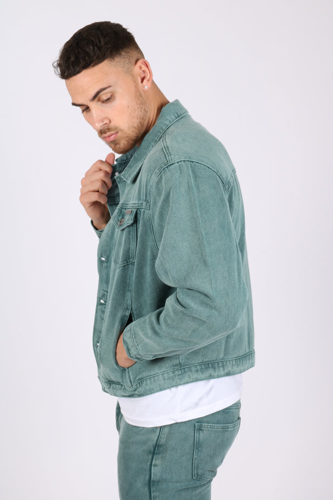 Boxy Washed Denim Jacket - Men - OBSOLETES DO NOT TOUCH