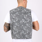 Paisley Printed Denim Gilet Vest