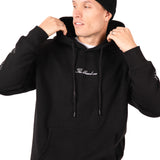 Black Rhinestone Embellished 'Blessed' Motif Hoodie