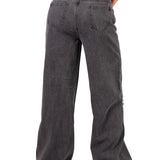 Grey Wash Rapture Rip & Repair Baggy Fit Jeans