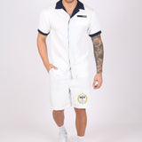 White Golf Club Embroidered Shorts