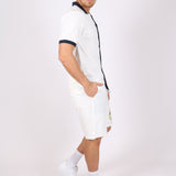 White Golf Club Embroidered Shorts