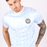 Vintage Football Shirt Members Only Club Jersey in Baby Blue