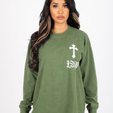 green-long-sleeve-rebel-cross-edgy-style