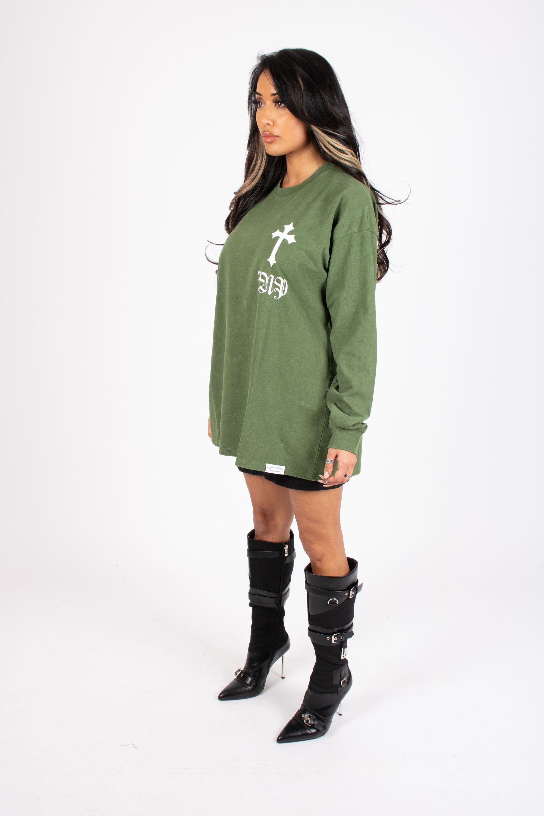 green-long-sleeve-rebel-cross-edgy-style