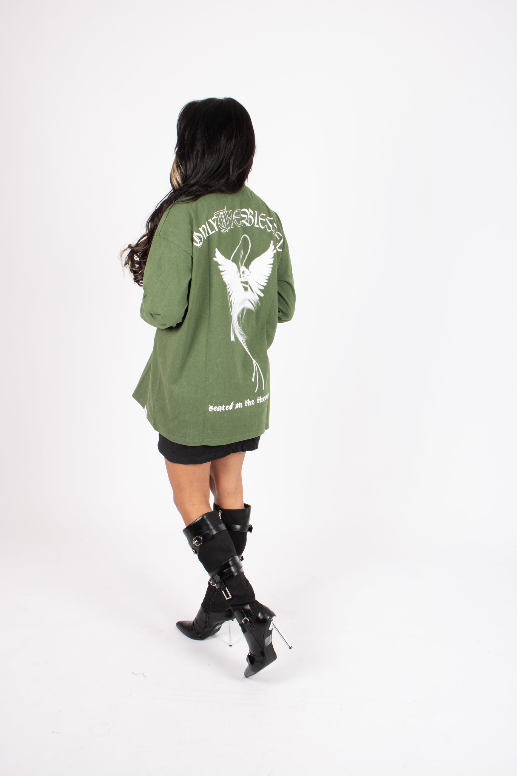 green-long-sleeve-rebel-cross-edgy-style