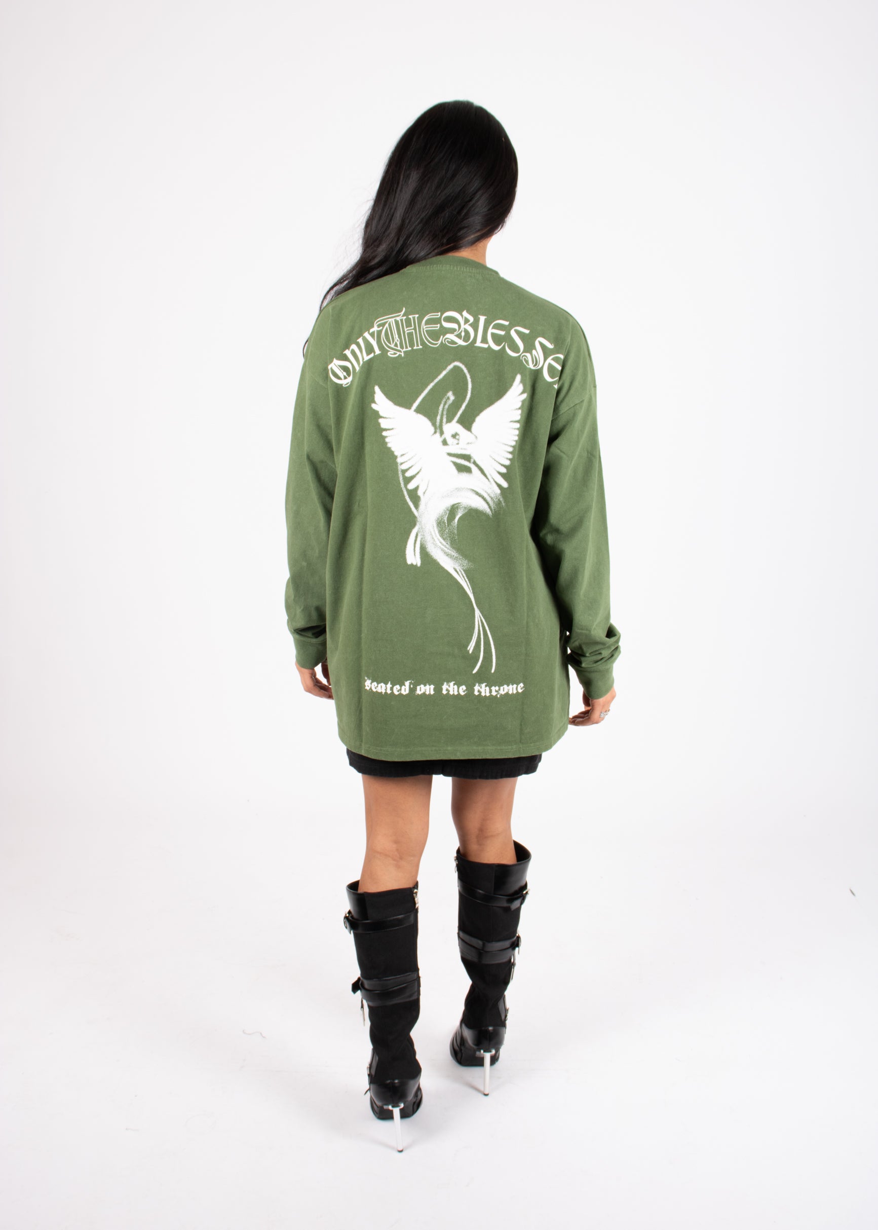 green-long-sleeve-rebel-cross-edgy-style