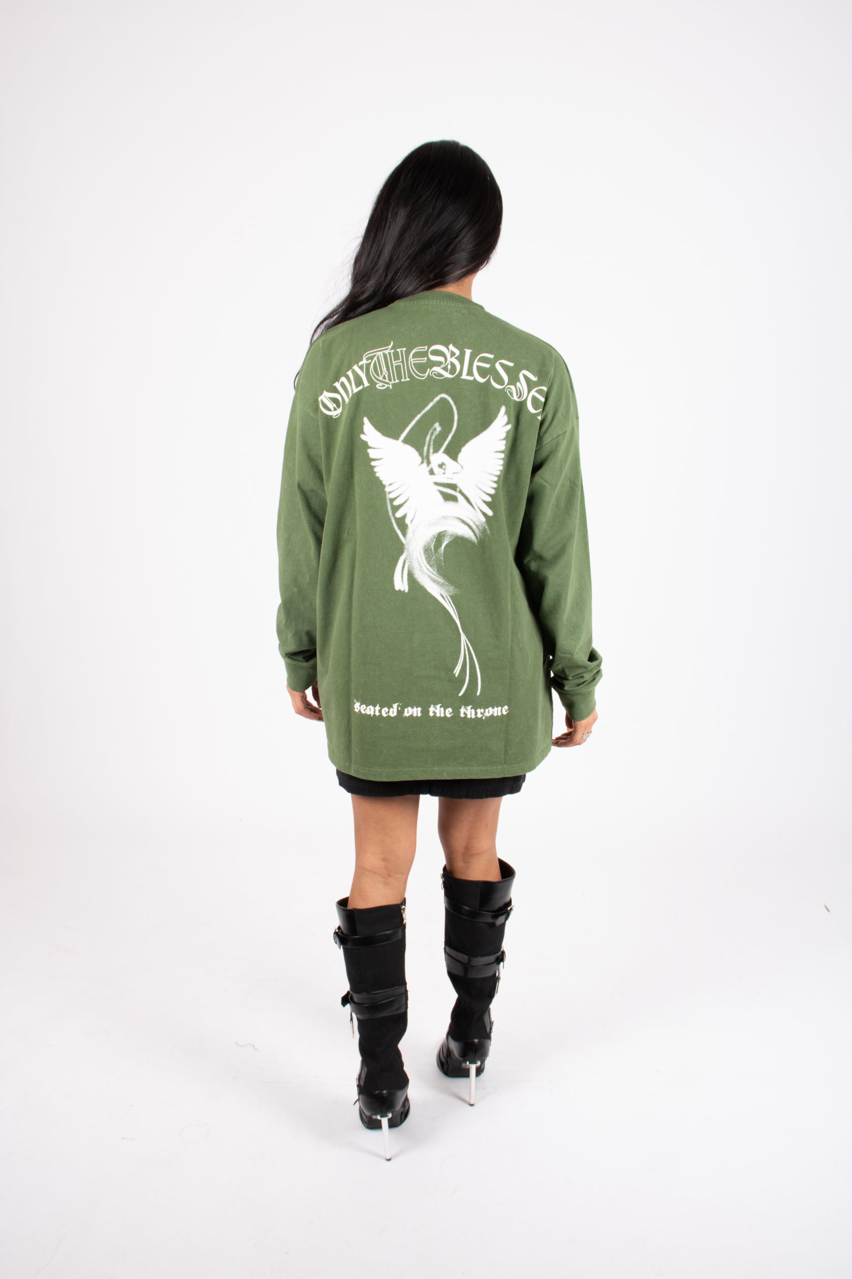 green-long-sleeve-rebel-cross-edgy-style