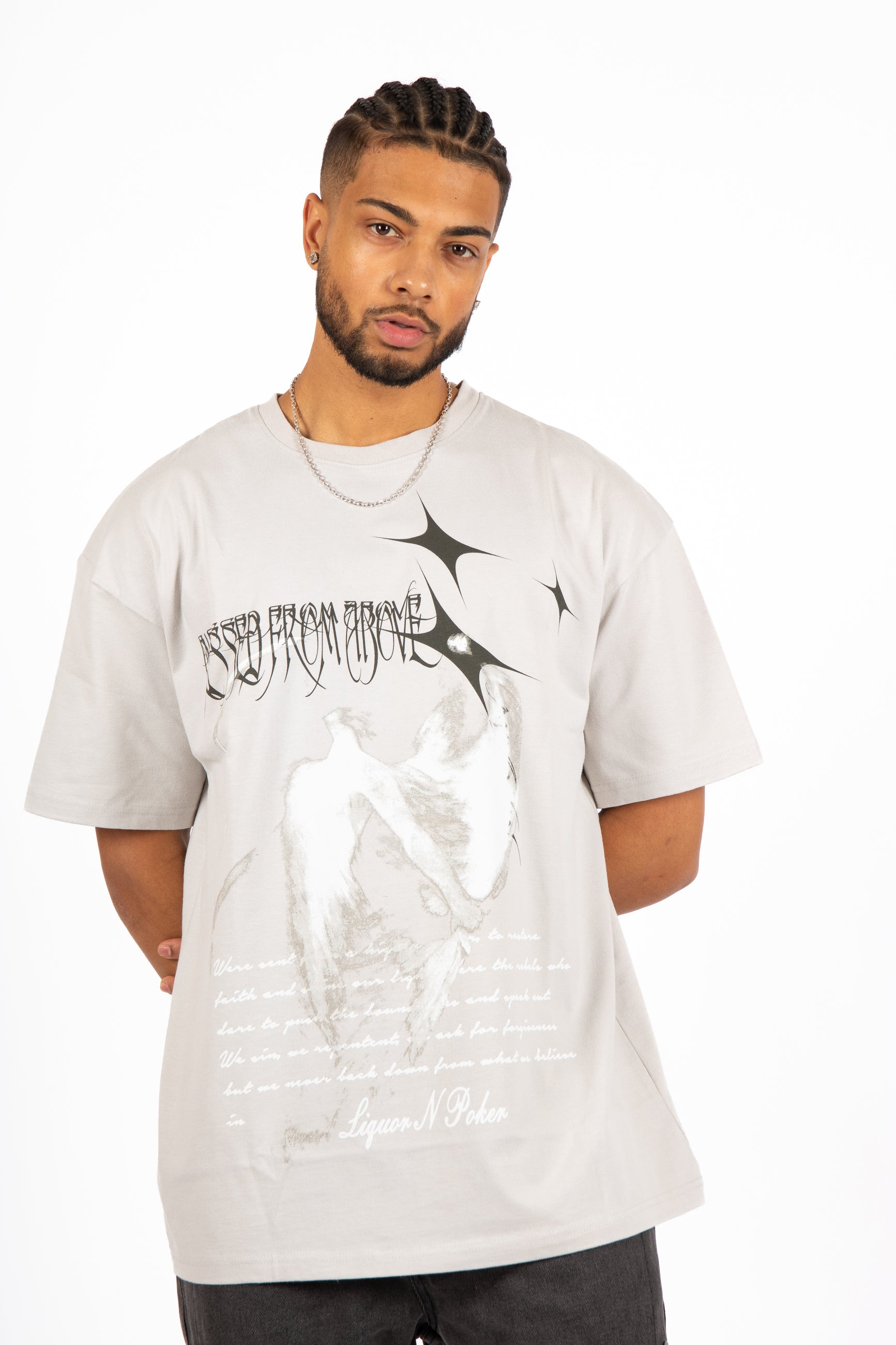 Stone Grey "Renaissance" Graphic T-shirt