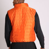 Neon Orange Puffer Gillet