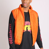 Neon Orange Puffer Gillet