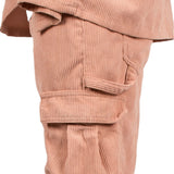 Blush Pink Corduroy Utility Cargo