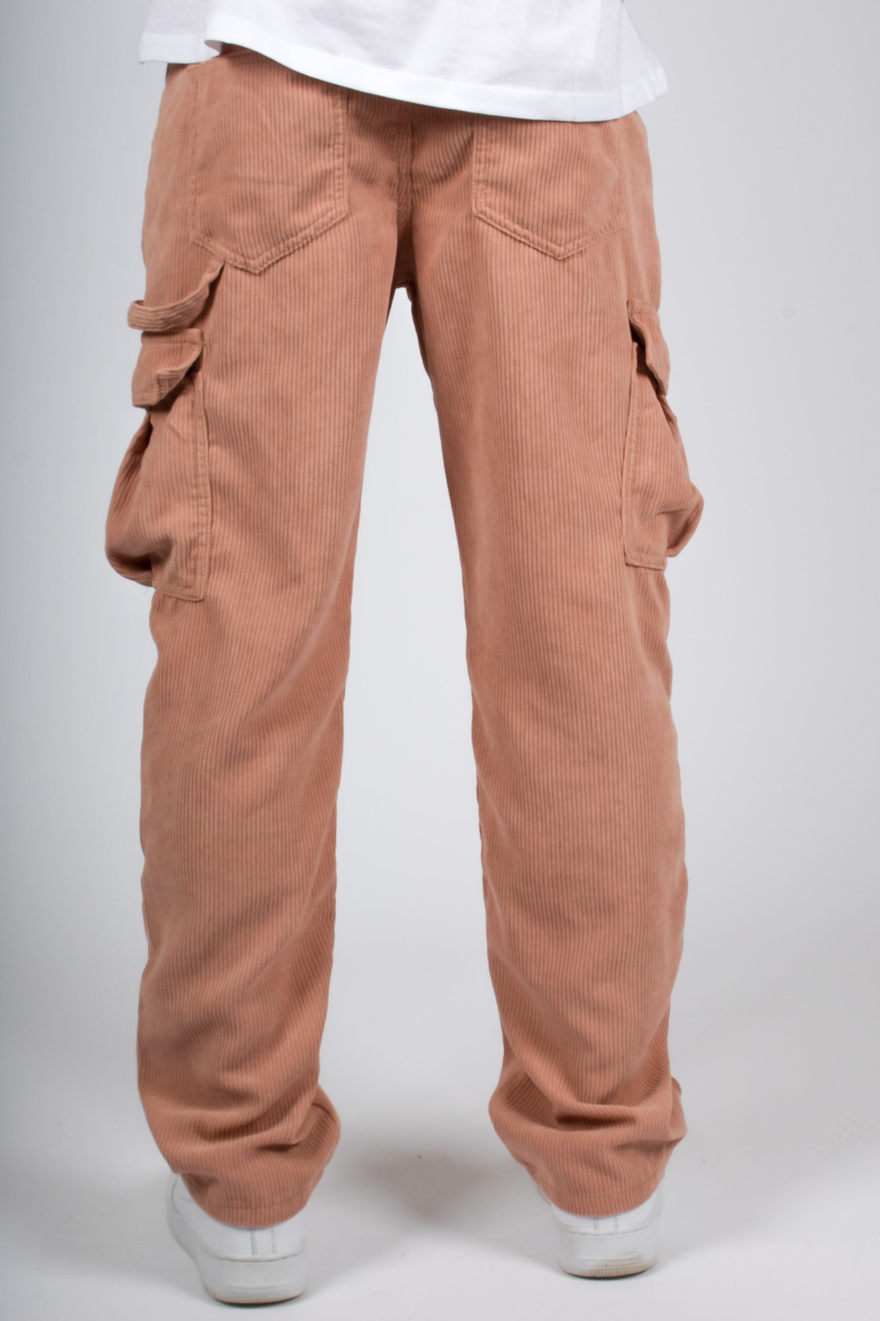 Blush Pink Corduroy Utility Cargo