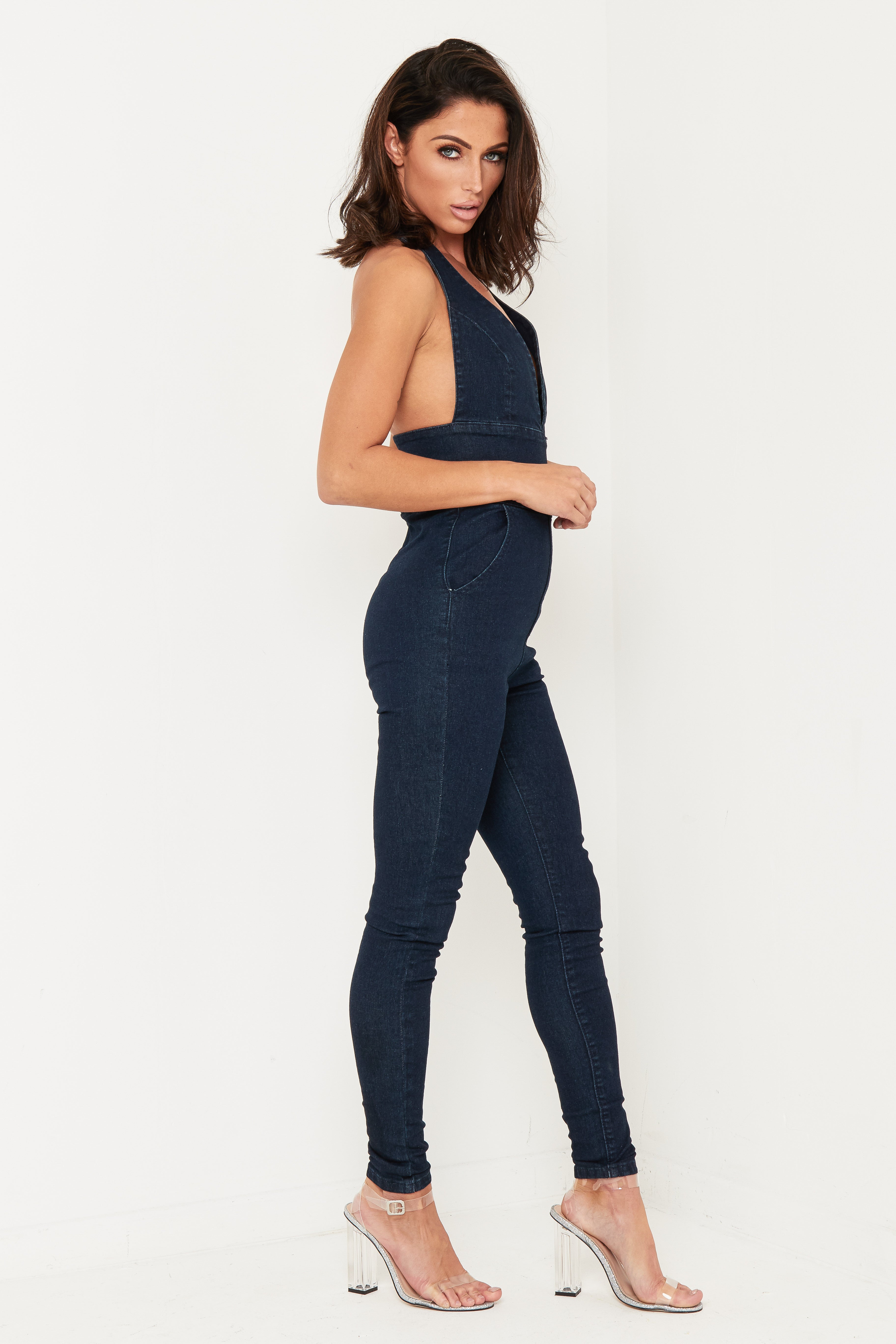 Denim catsuit online