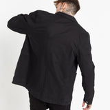 Fort Utility Black Twill Denim Shirt