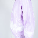 Unisex Candy Sweatshirt With Tie Dye Stripe In Lilac