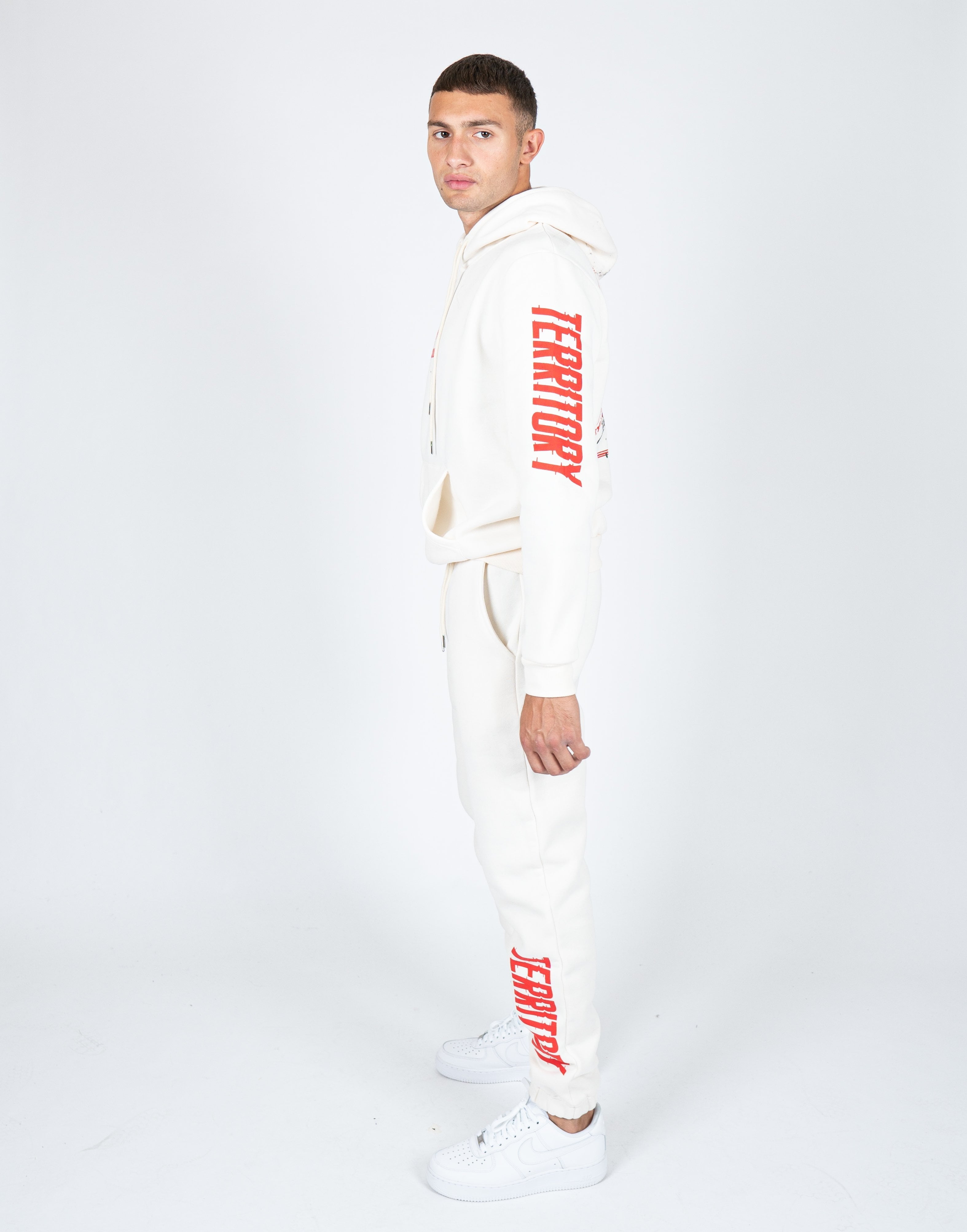 Unisex Territory Jogger In Off White