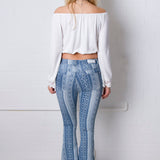 Spirit High Waisted Boho Print Festival Flare