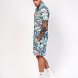 Havanna Club Tennis Print Revere Shirt