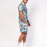 Havanna Club Tennis Print Revere Shirt