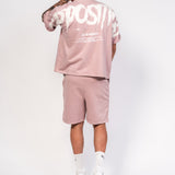 Soft Pink Relaxed Fit Jersey Shorts